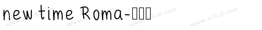 new time Roma字体转换
